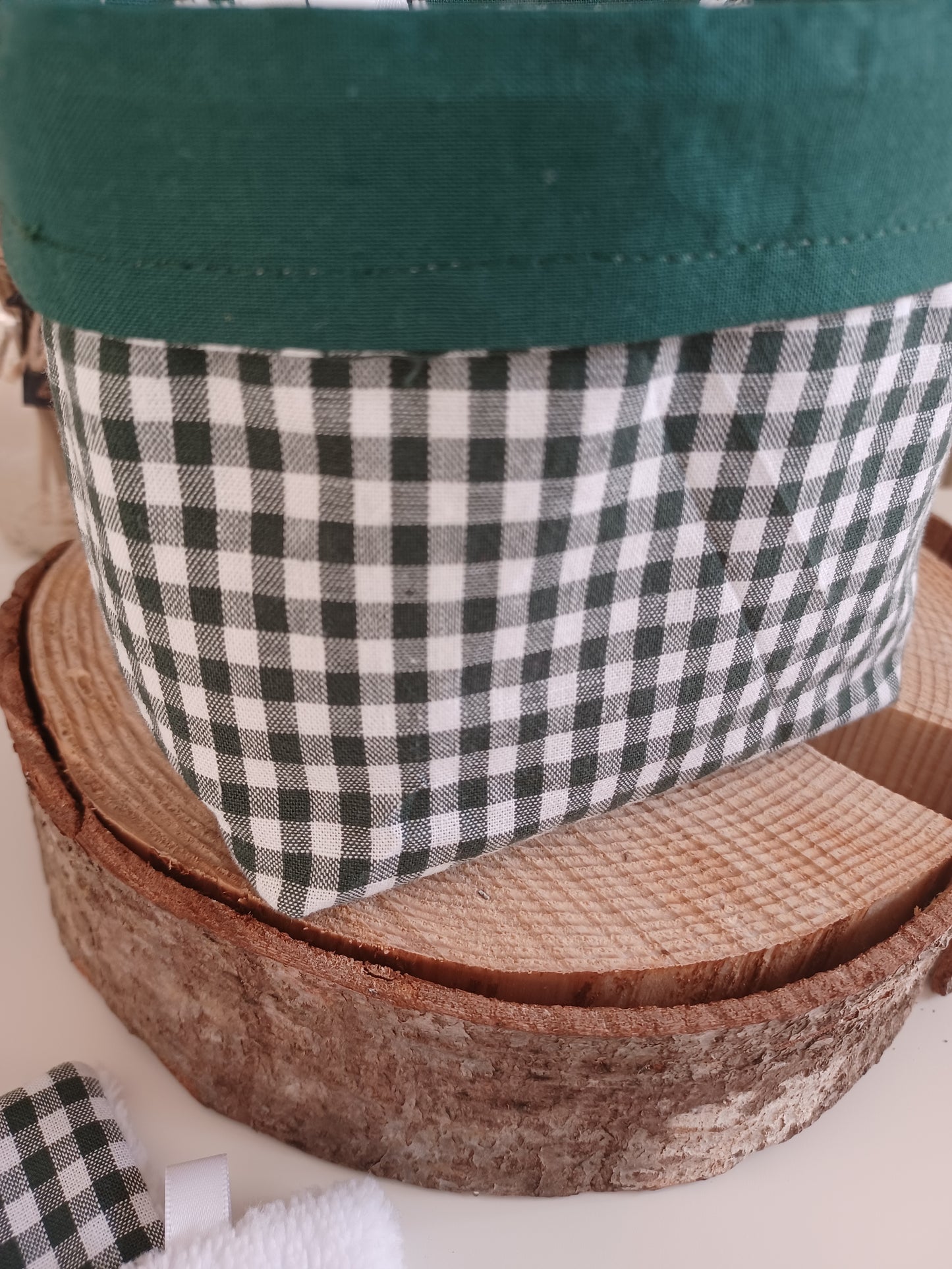 Lingettes lavables et réutilisables + panière