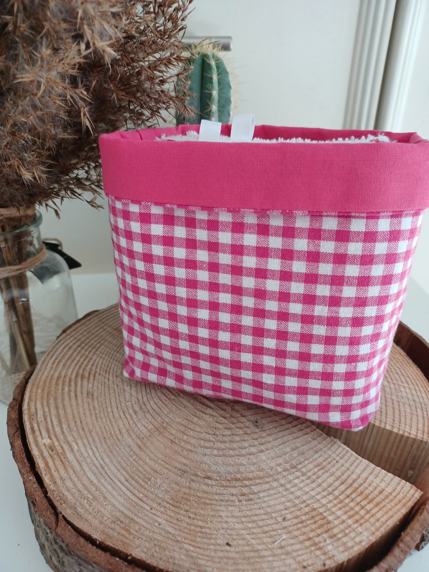 Lingettes lavables et réutilisables + panière