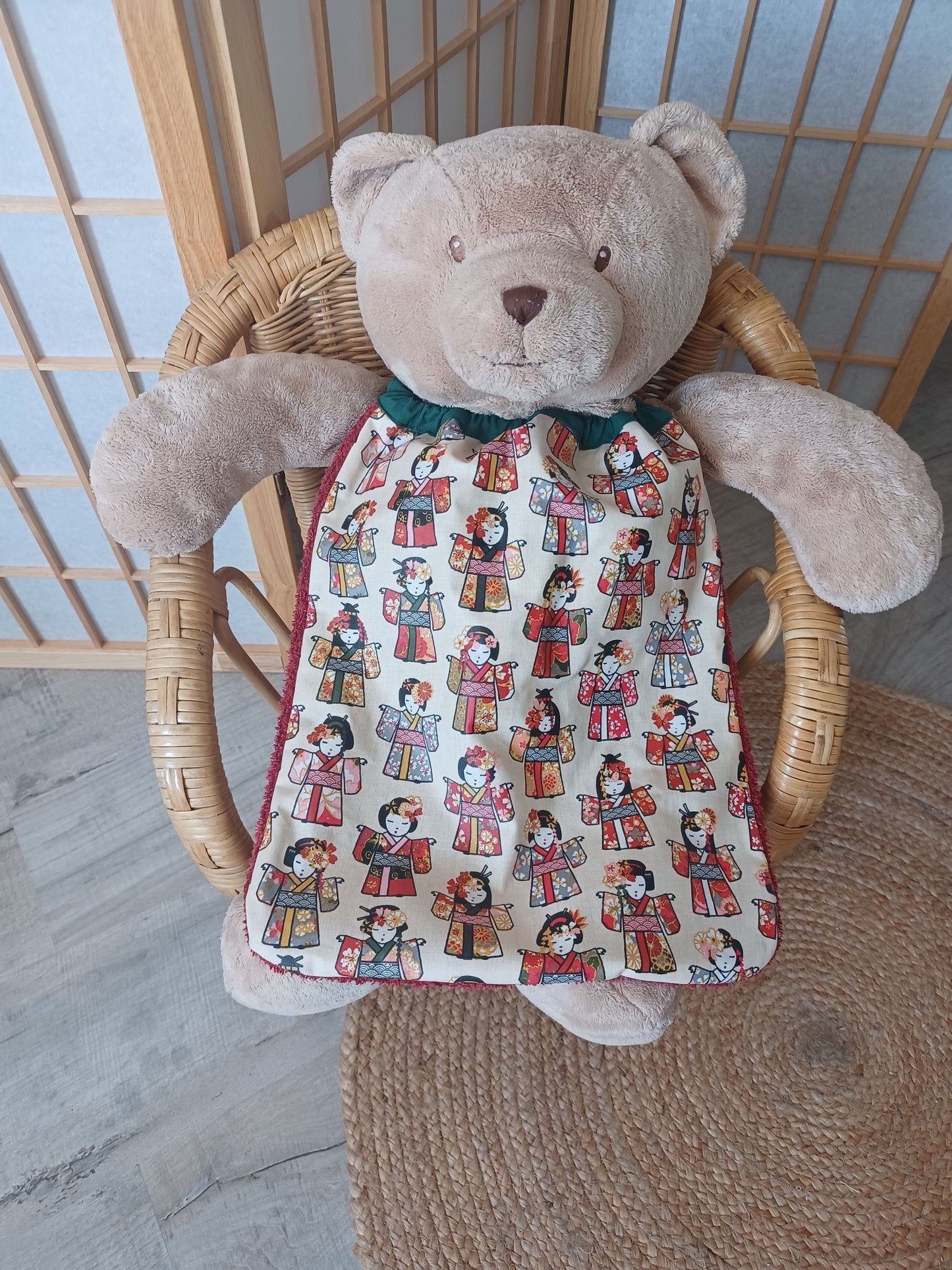 Bavoir Cantine col vert