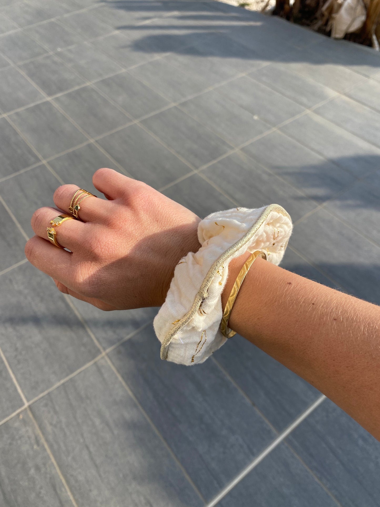 Chouchou double gaze de coton