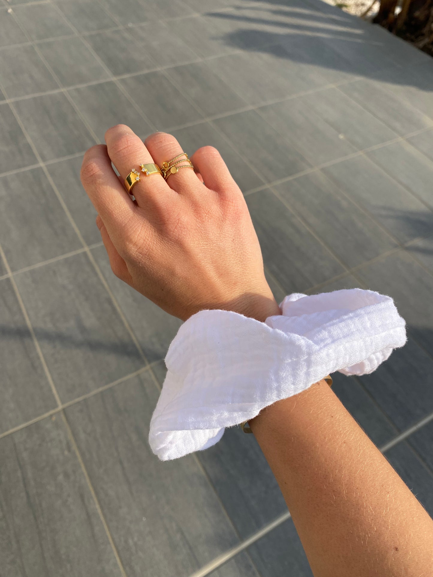 Chouchou double gaze de coton