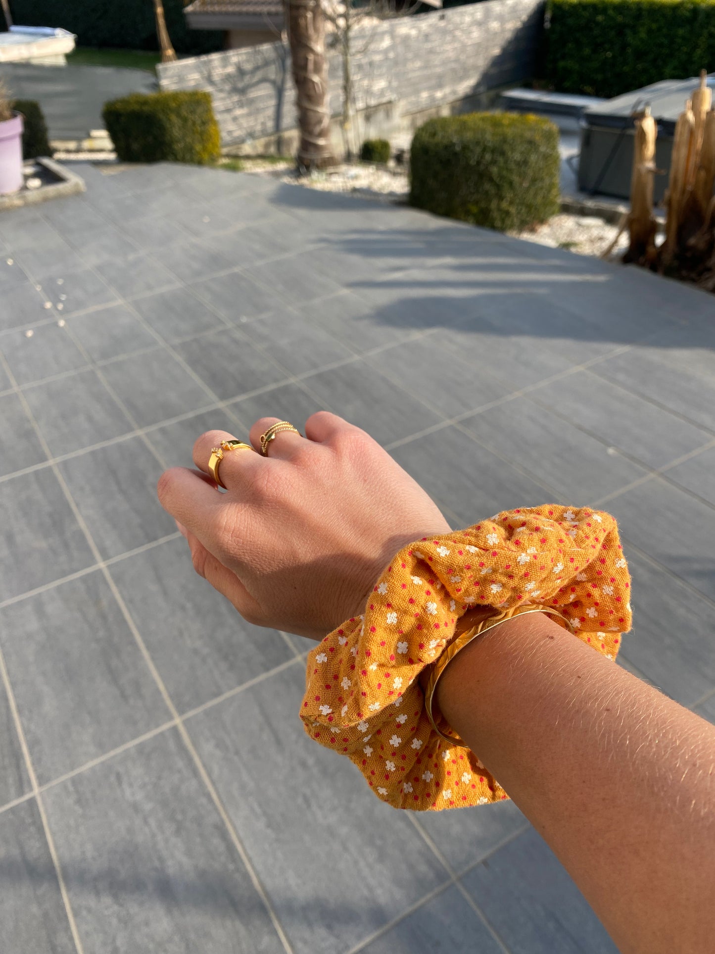 Chouchou double gaze de coton