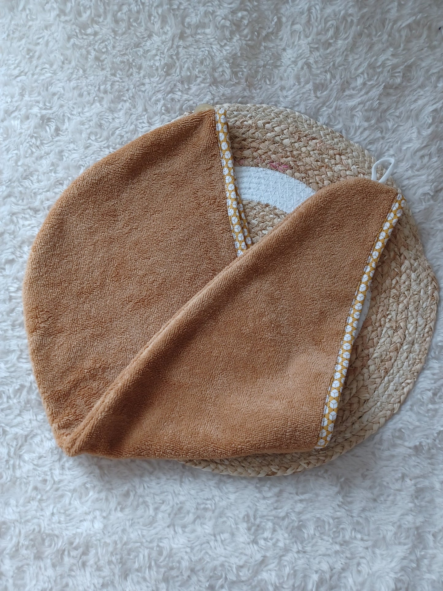 Serviette de bain microfibre cheveux