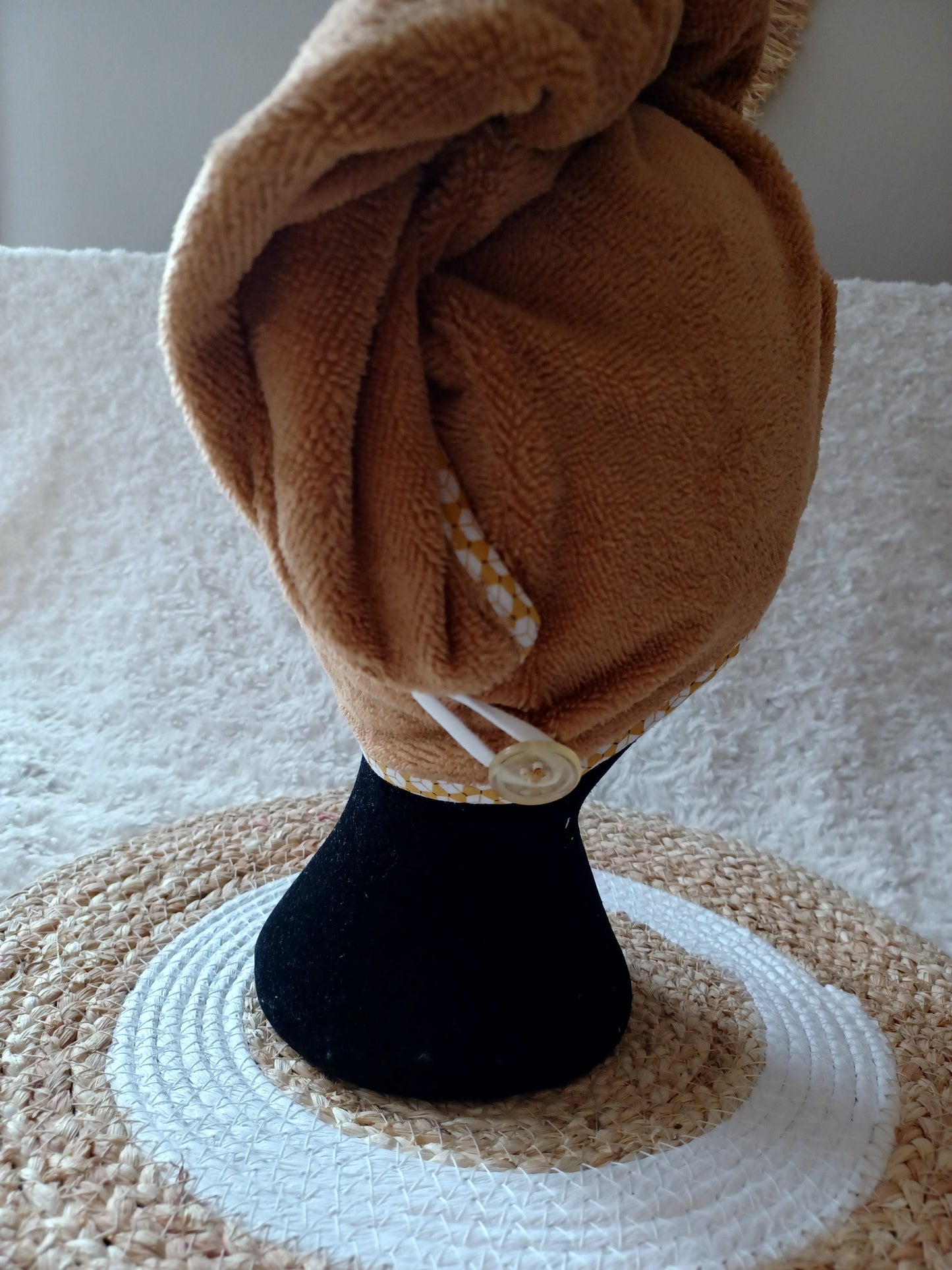 Serviette de bain microfibre cheveux
