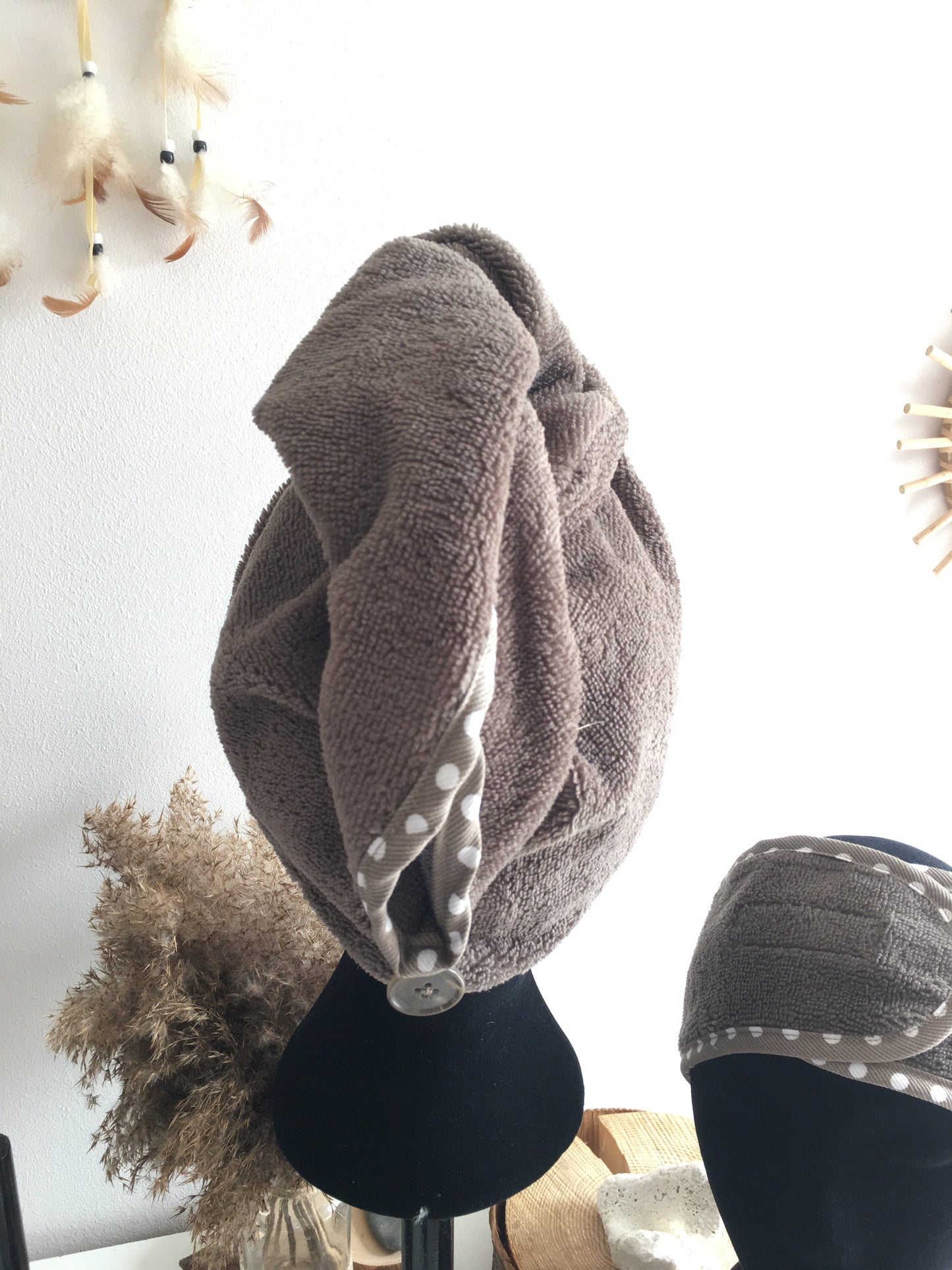 Serviette de bain microfibre cheveux