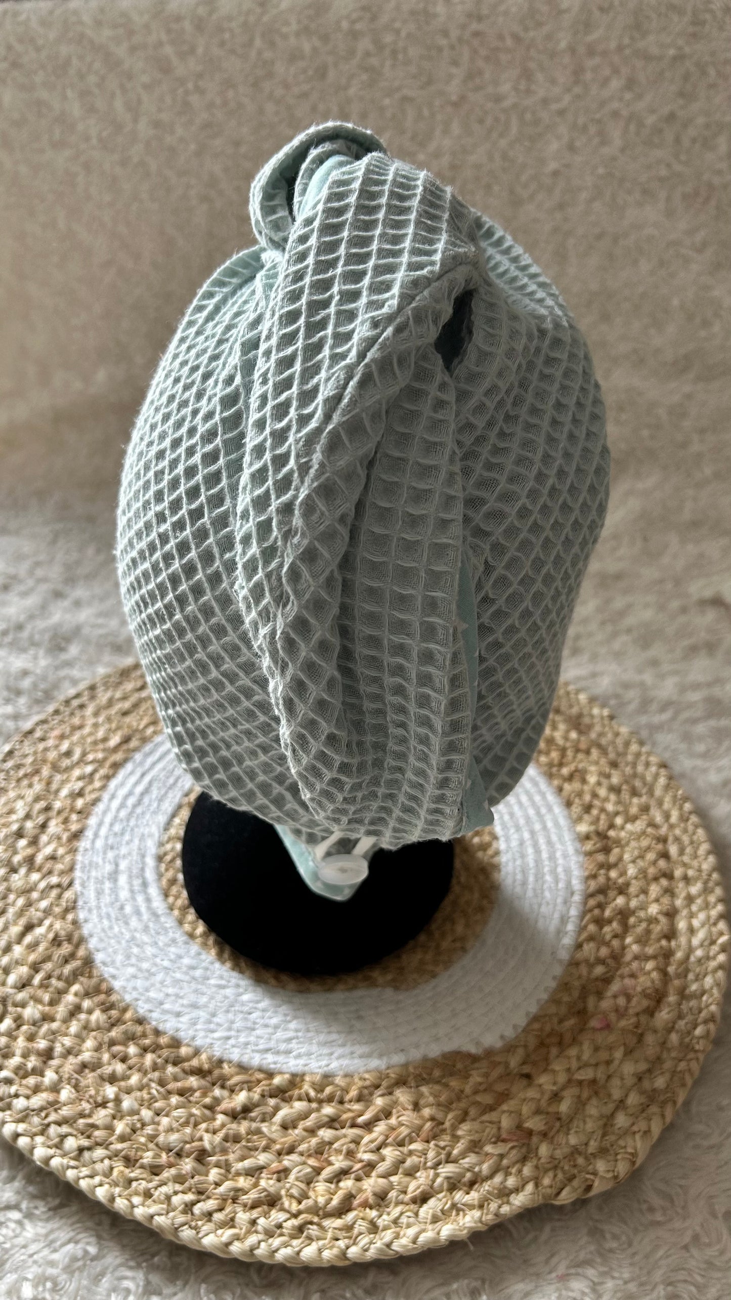 Serviette de bain cheveux Nid d'abeille