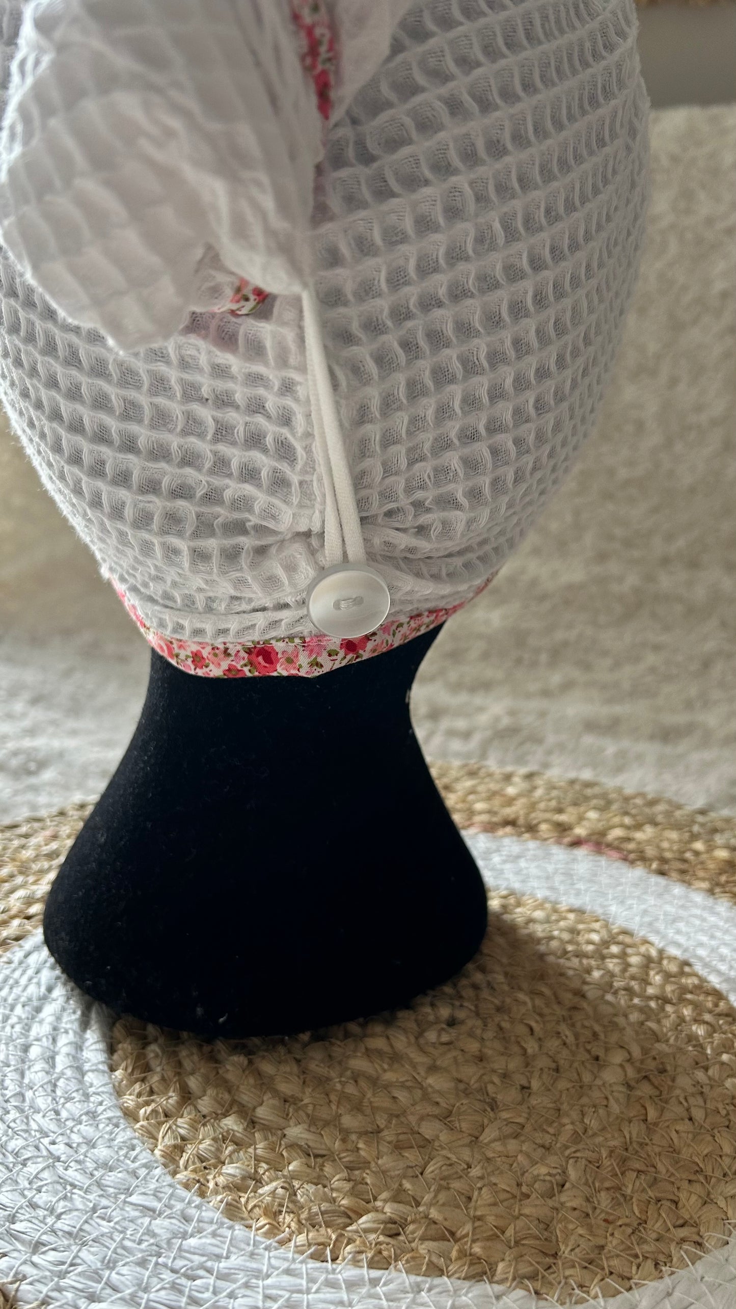 Serviette de bain cheveux Nid d'abeille