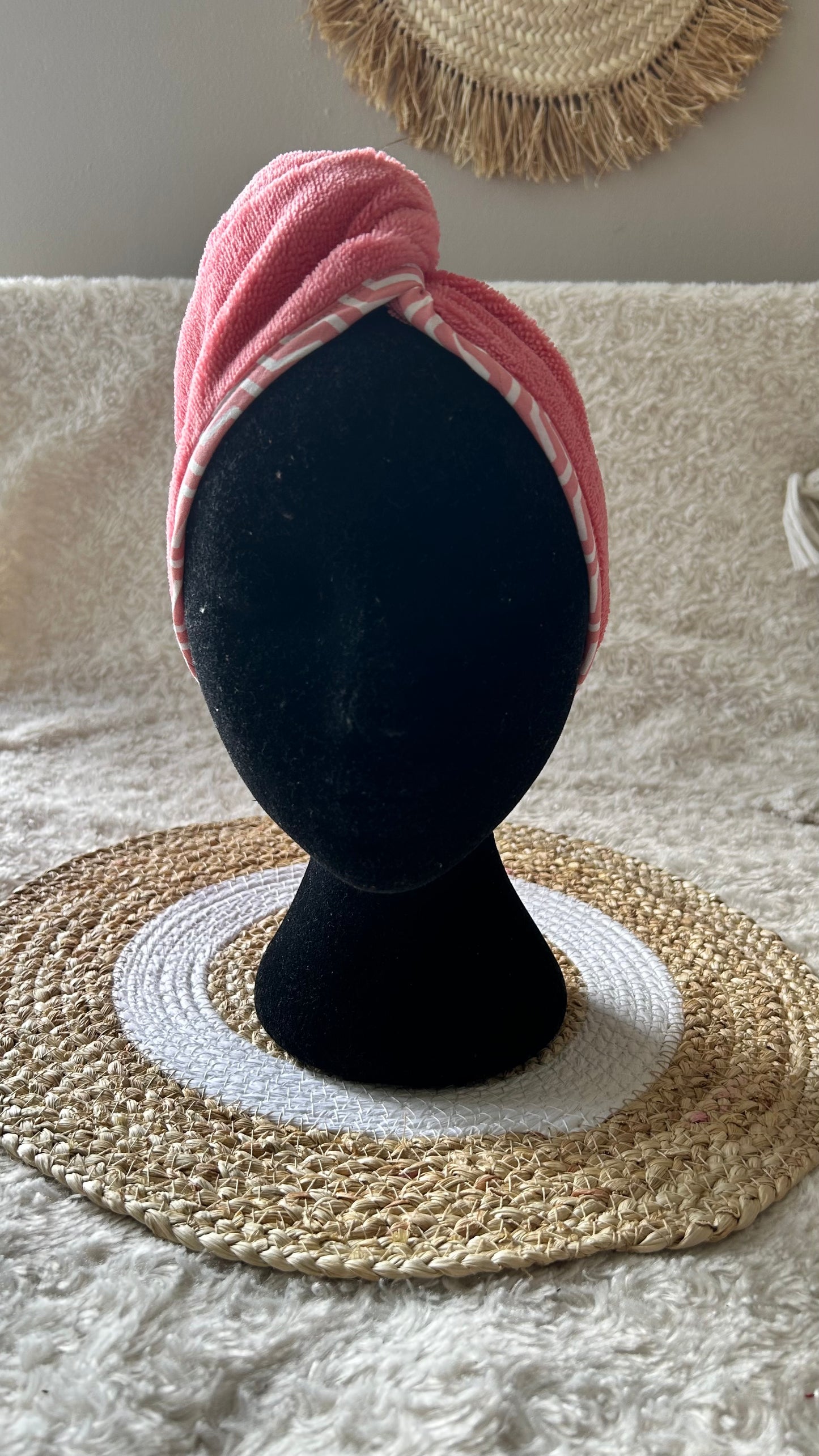 Serviette de bain microfibre cheveux