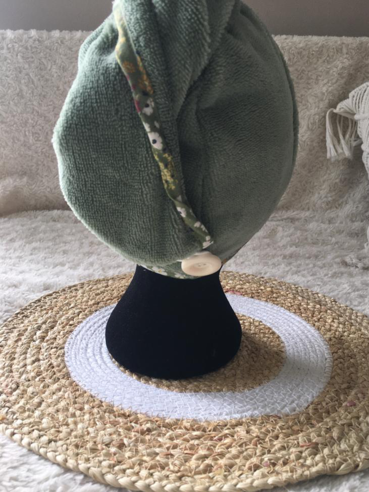 Serviette de bain microfibre cheveux