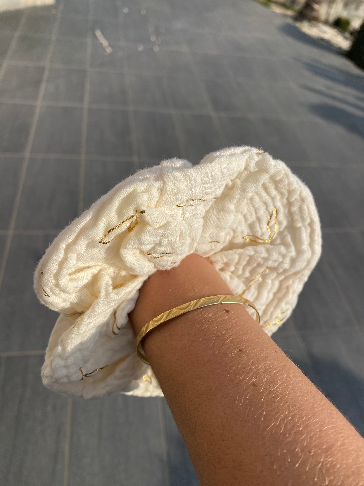 Chouchou double gaze de coton
